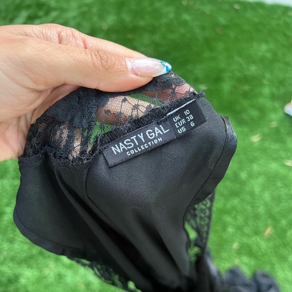 NastyGal Lace Detail Slip On Dress - Picture 8 of 9